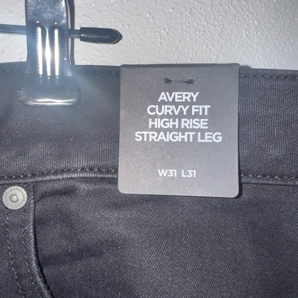 NWT Avery Curvey fit high rise straight leg jeans W31 L31 women’s silver jeans - Picture 5 of 8